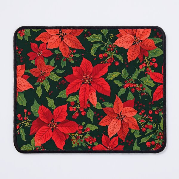 Item preview, Berries and Poinsettias Pattern designed and sold by shaang.