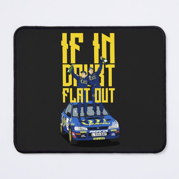 Item preview, Colin McRae – If in Doubt, Flat Out | Legendary Rally Quote Design designed and sold by BronArtworks.