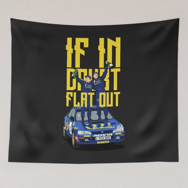 Item preview, Colin McRae – If in Doubt, Flat Out | Legendary Rally Quote Design designed and sold by BronArtworks.