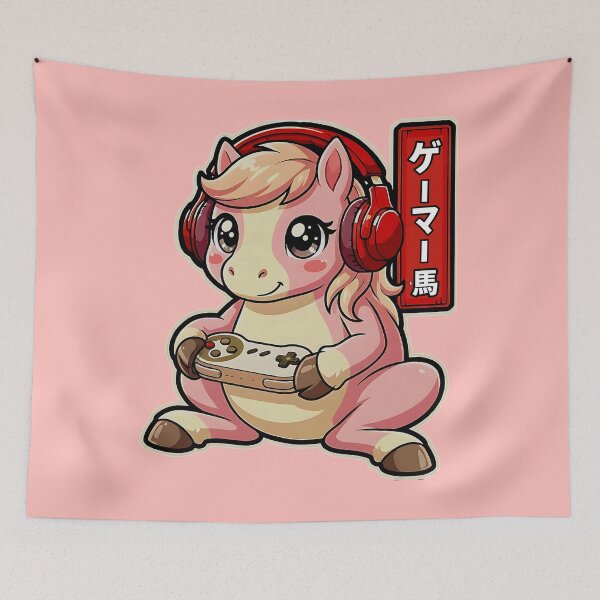 Item preview, Gamer Pony Japanese Gaming Art designed and sold by zptees.