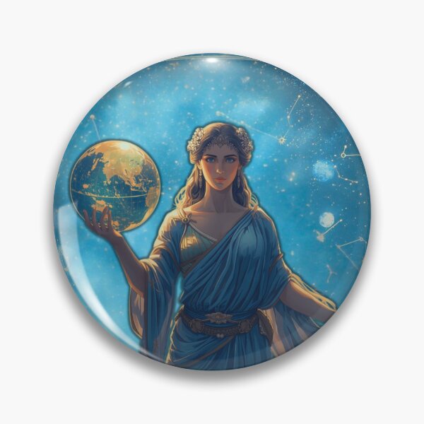 Item preview, Urania – Muse of Astronomy | Greek Mythology Fantasy Art designed and sold by GreennieArt.