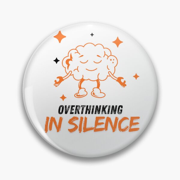Item preview, Overthinking in Silence — Quiet Anxiety Humor Typography classique t-shirt designed and sold by PrintMod.