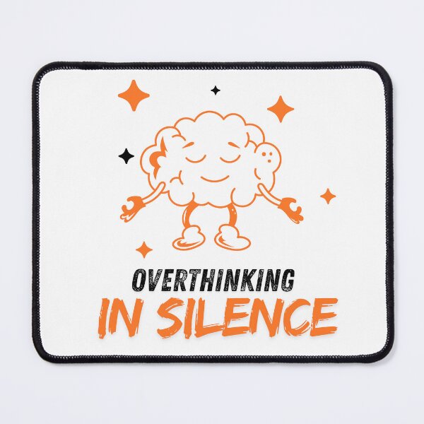 Item preview, Overthinking in Silence — Quiet Anxiety Humor Typography classique t-shirt designed and sold by PrintMod.
