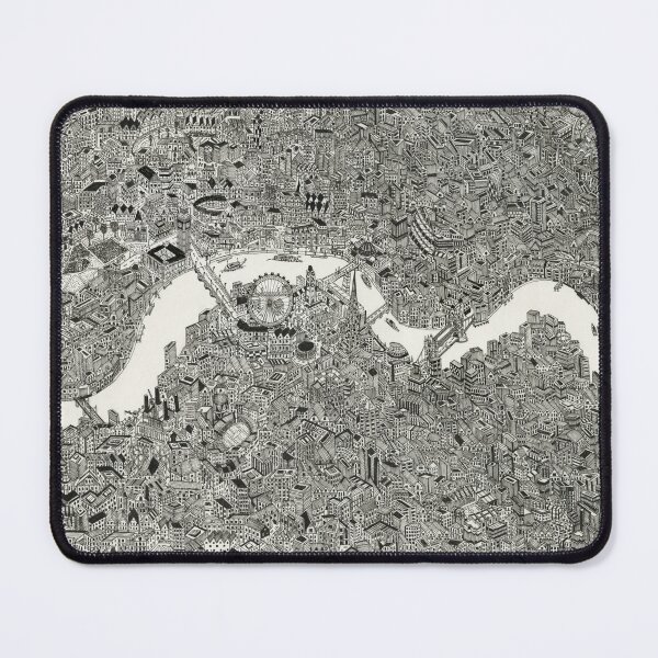 Item preview, London UK map print drawing designed and sold by oliver polanski.