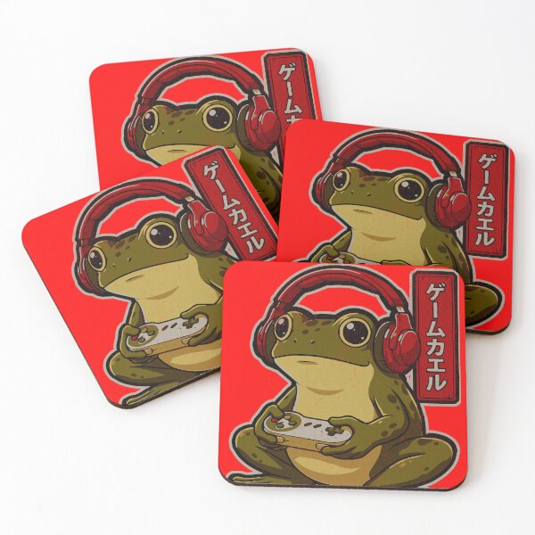 Item preview, Gamer Frog Japanese Gaming Art designed and sold by zptees.