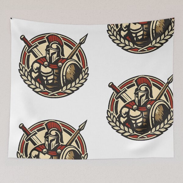 Item preview, Vintage Warrior – Retro Fighter Logo designed and sold by Dax Studio.