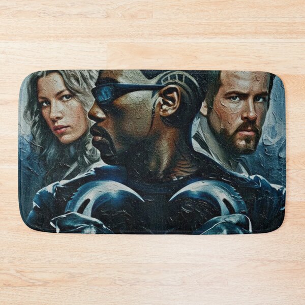 Item preview, Dark Hero Crossed Blades Sunglasses Art | Vampire Hunt Action Movie Painting | Blue Filter Team Portrait designed and sold by Art's Diner.