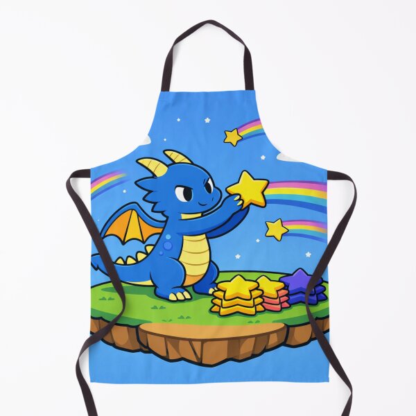 Item preview, Tiny Dragon Fixing Shooting Stars – Cute Cartoon Fantasy Dragon Art designed and sold by EpicDragons-.