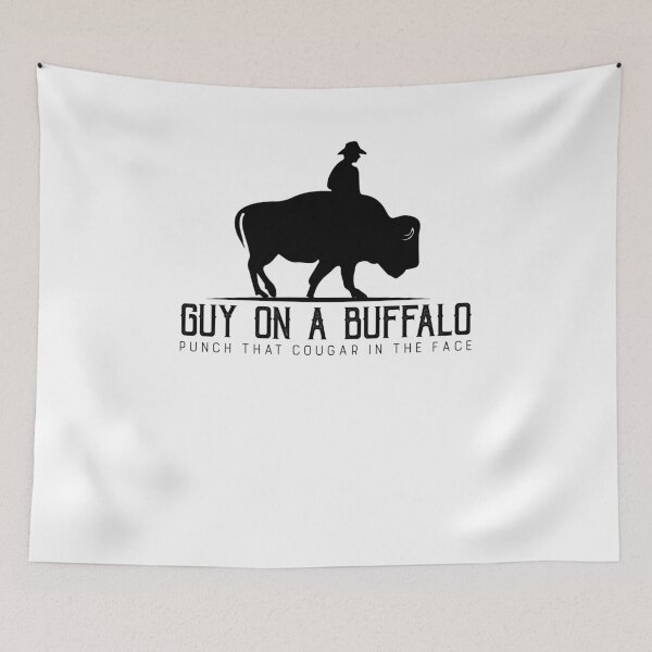 Item preview, Guy on a Buffalo Punch That Cougar designed and sold by TeeTimeGuys.