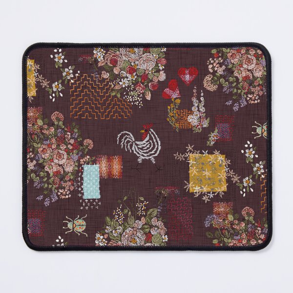 Item preview, Cottagecore Embroidery Visible Mending Masterpiece - Chocolate designed and sold by LoveAlways-AEP.
