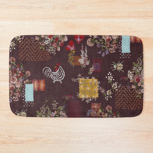 Item preview, Cottagecore Embroidery Visible Mending Masterpiece - Chocolate  designed and sold by LoveAlways-AEP.