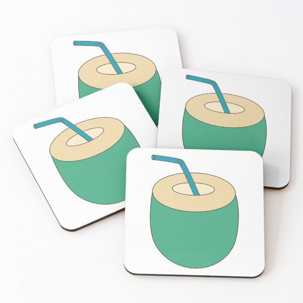 Item preview, Cartoon Coconut Drink Juice designed and sold by DJAMALK.