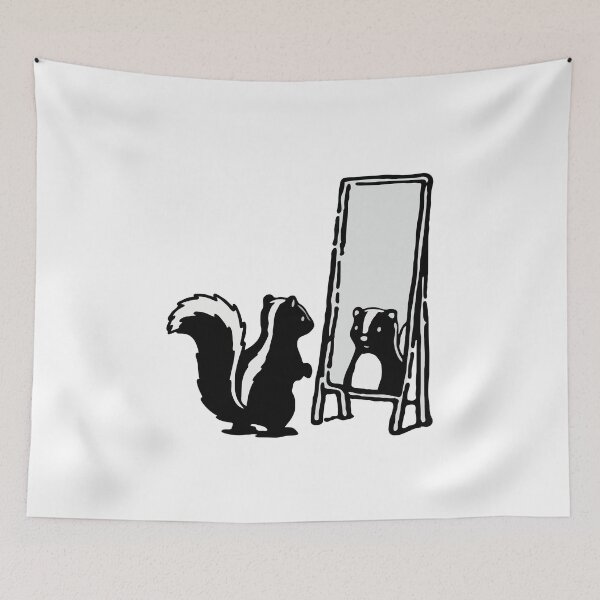 Item preview, Skunk Mirror designed and sold by Gkinoki.