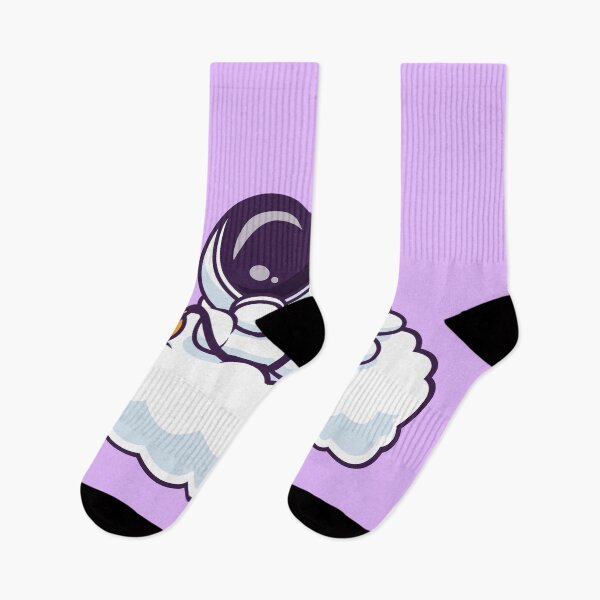 Item preview, Cute Astronaut Lying on Cloud with Hookah – Cartoon Vector Icon Illustration (Science & Technology Theme) designed and sold by hjian8219.
