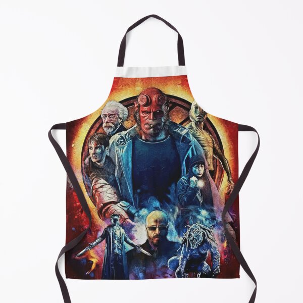Item preview, Red Demon Hero Monster Cast Art | Glowing Circle Dark Fantasy Movie Painting | Fiery Red and Blue Action designed and sold by Art's Diner.