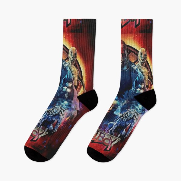 Item preview, Red Demon Hero Monster Cast Art | Glowing Circle Dark Fantasy Movie Painting | Fiery Red and Blue Action designed and sold by Art's Diner.