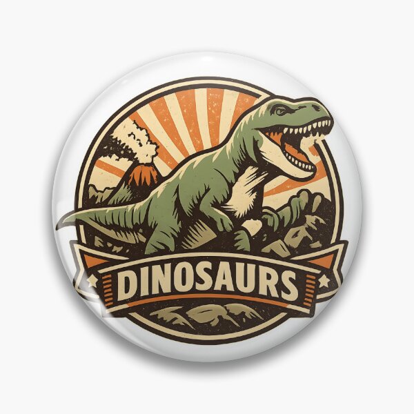 Item preview, Vintage Dinosaur – Retro Prehistoric Logo designed and sold by Dax Studio.