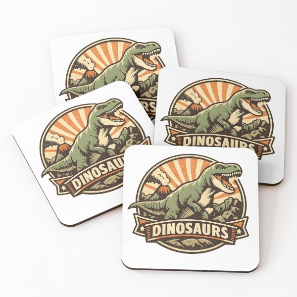 Item preview, Vintage Dinosaur – Retro Prehistoric Logo designed and sold by Dax Studio.