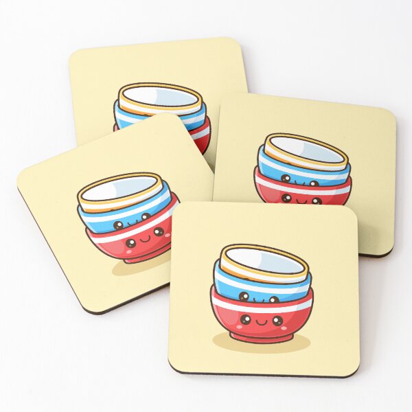 Item preview, Cute Stacking Bowls – Cartoon Vector Icon Illustration (Food & Object Theme) designed and sold by hjian8219.