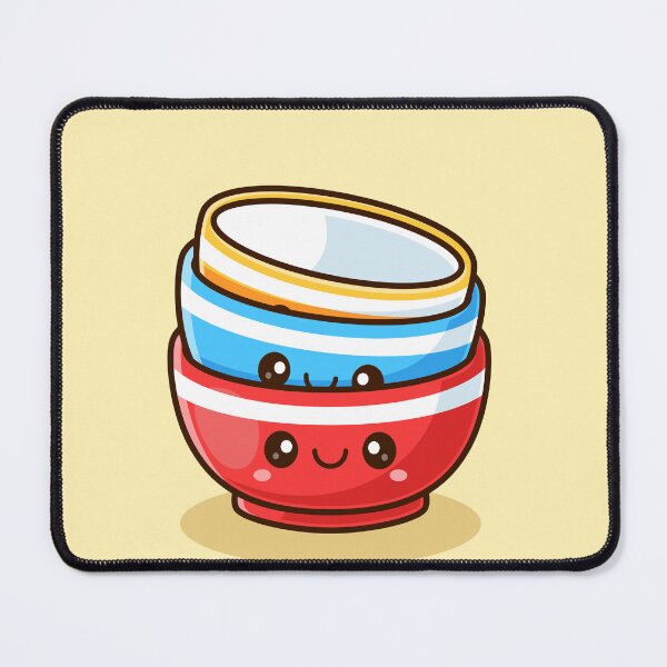 Item preview, Cute Stacking Bowls – Cartoon Vector Icon Illustration (Food & Object Theme) designed and sold by hjian8219.