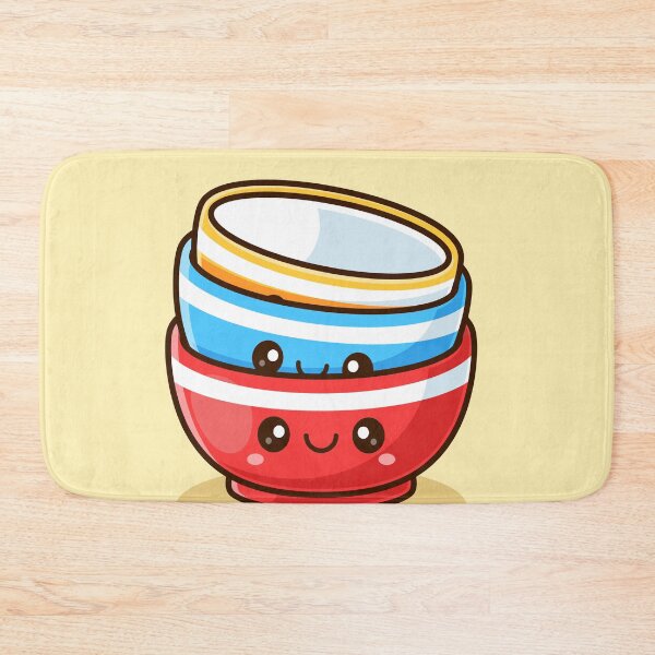 Item preview, Cute Stacking Bowls – Cartoon Vector Icon Illustration (Food & Object Theme) designed and sold by hjian8219.