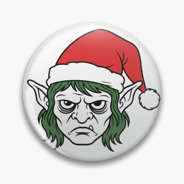 Item preview, Grumpy Christmas Elf | Tired Santa Helper Sticker & T-Shirt designed and sold by kinany00.