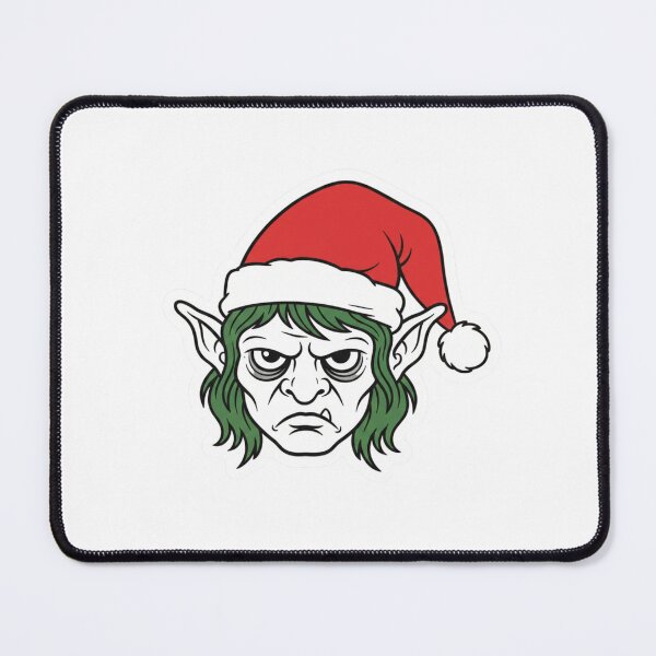 Item preview, Grumpy Christmas Elf | Tired Santa Helper Sticker & T-Shirt designed and sold by kinany00.