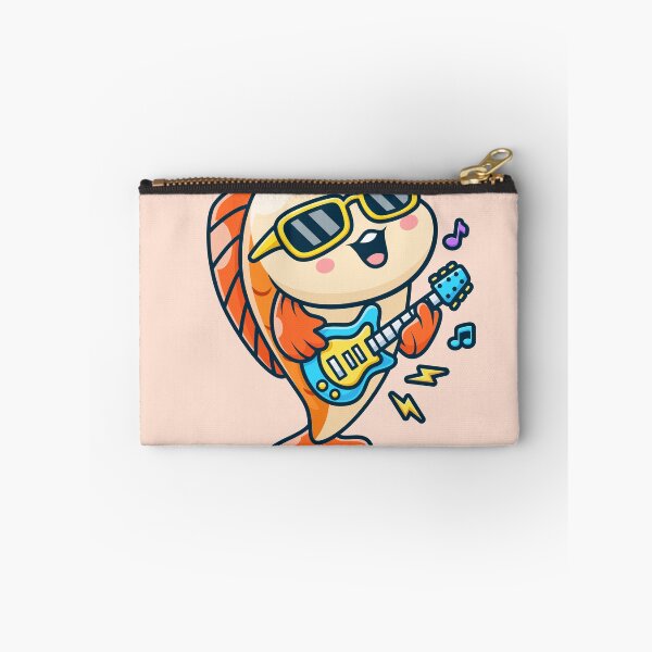 Item preview, Cute Fish Playing Electric Guitar – Cartoon Vector Icon Illustration (Animal & Music Theme) designed and sold by hjian8219.