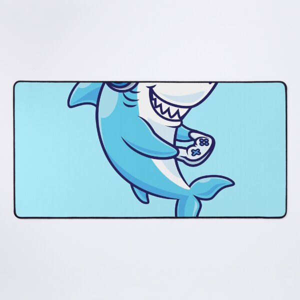 Item preview, Cute Shark Gaming – Cartoon Vector Icon Illustration (Animal & Technology Theme) designed and sold by hjian8219.