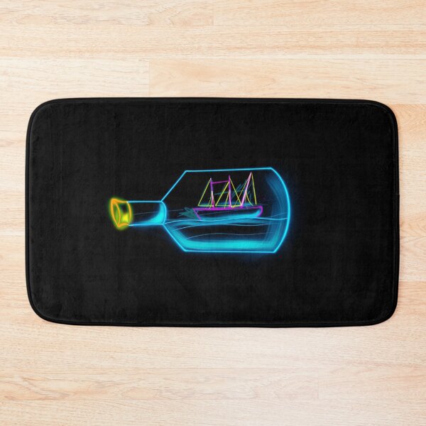 Item preview, Neon Ship in a Bottle designed and sold by Seemly's Dose of Neon.