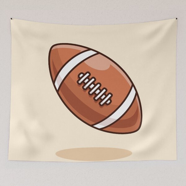 Item preview, Rugby Ball – Cartoon Vector Icon Illustration (Sport & Object Theme) designed and sold by hjian8219.