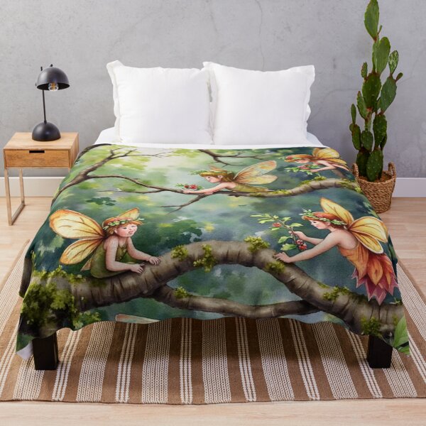 Item preview, Woodland Fairy Circle – Enchanted Forest Fantasy Pattern designed and sold by Dream Bloom Gallery.