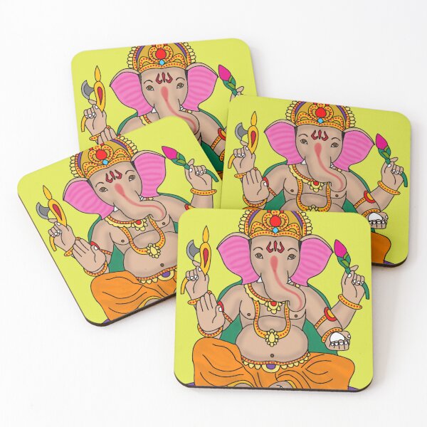Item preview, Ganesha Art – Divine Elephant God Spiritual Illustration designed and sold by Harshit_Digital_Arts.