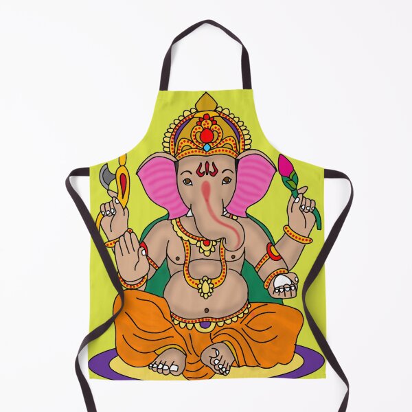 Item preview, Ganesha Art – Divine Elephant God Spiritual Illustration designed and sold by Harshit_Digital_Arts.