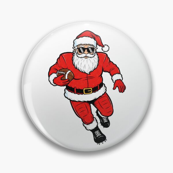 Item preview, Santa Claus Playing Football Funny Christmas Football  designed and sold by KroghDs.