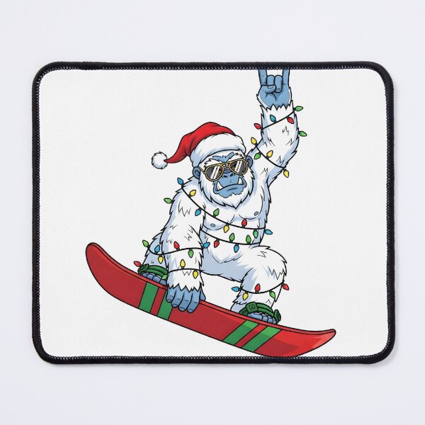 Item preview, Yeti Shreds Christmas Snowboarding Snowboarder Christmas Yeti designed and sold by KroghDs.