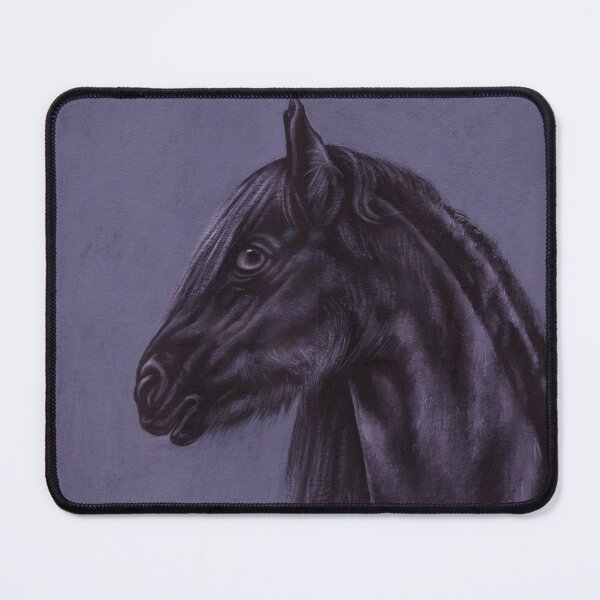 Item preview, A black horse in the snow designed and sold by EmilyDouArt.