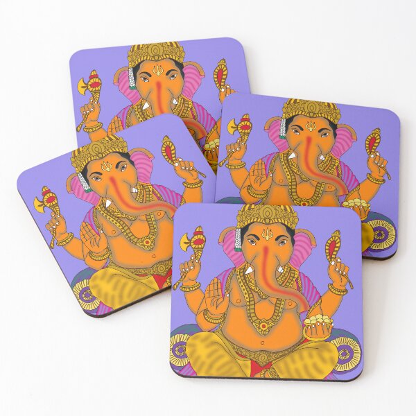 Item preview, Ganesha Art – Divine Elephant God Spiritual Illustration designed and sold by Harshit_Digital_Arts.