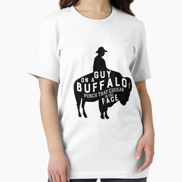 Item preview, Guy on a Buffalo Punch That Cougar V2 designed and sold by TeeTimeGuys.