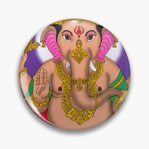 Item preview, Ganesha Art – Divine Elephant God Spiritual Illustration designed and sold by Harshit_Digital_Arts.