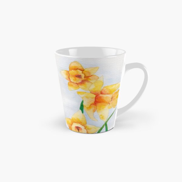 Welsh Daffodils Watercolour Tall Mug