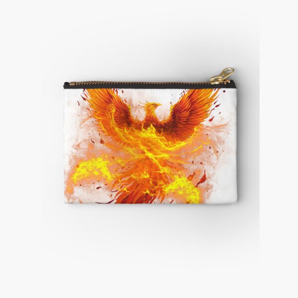 Item preview, phoenix rising with fiery wings, bold gradient colors designed and sold by tsintsinshop.