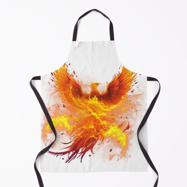 Item preview, phoenix rising with fiery wings, bold gradient colors designed and sold by tsintsinshop.