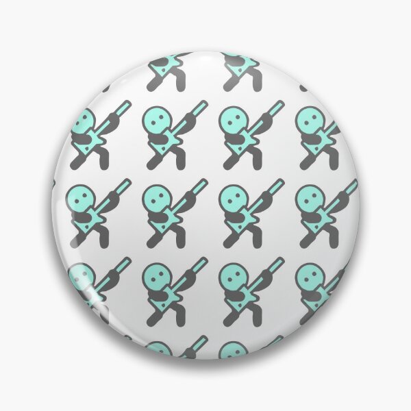 Item preview, in the Rhythm Heaven vibe |Green little character playing an electric guitar  designed and sold by SawaOne.