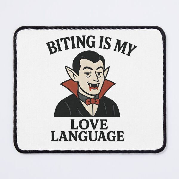 Item preview, Biting Is My Love Language – Cute Vampire Gothic Humor Design designed and sold by The Spooky Duck.