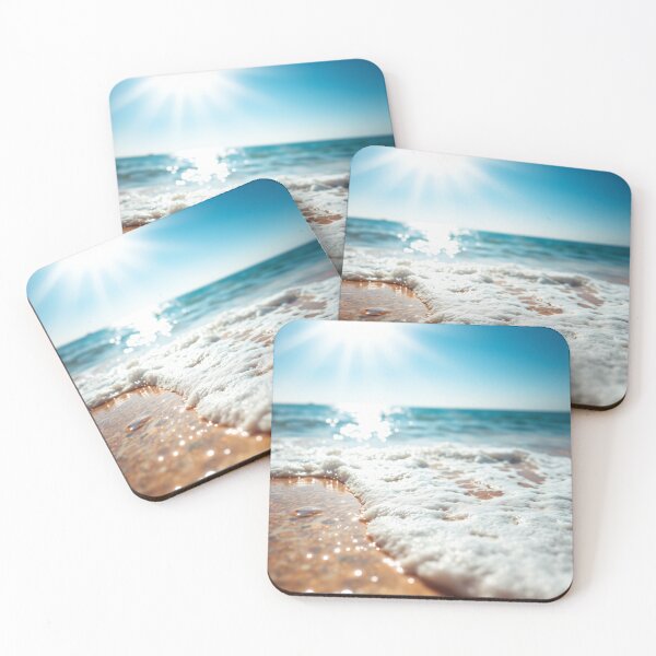 Artikelvorschau, Strandwellen und Sonnenstrahlen entworfen und verkauft von MooDigitalArt.