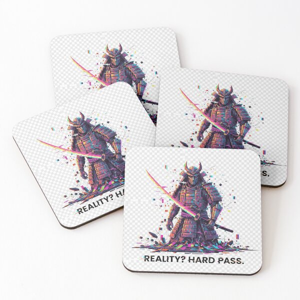Item preview, : Glitch Samurai – Cyberpunk Warrior and Anti-Reality Statement designed and sold by Studiocolors.