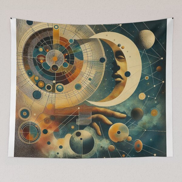 Item preview, Vintage Inspired Surreal Mid Century Modern Wall Art designed and sold by Nicole-Cherie.