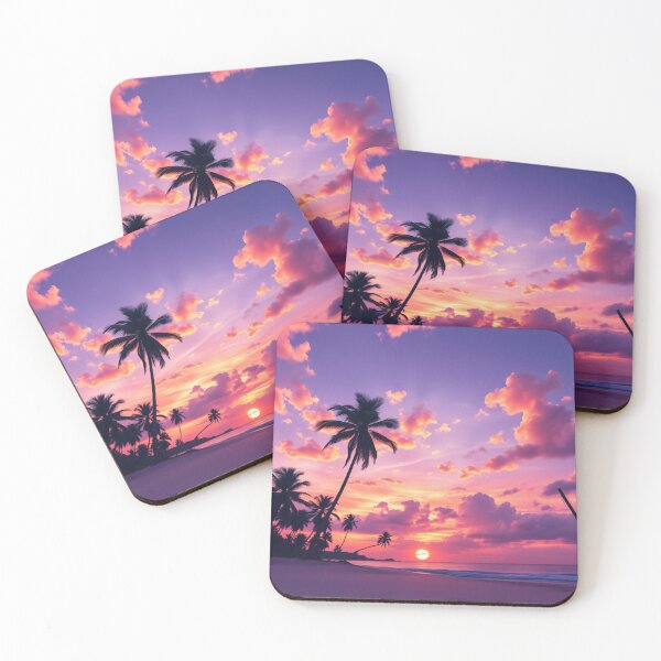 Item preview, Tropical Sunset Bliss designed and sold by MooDigitalArt.