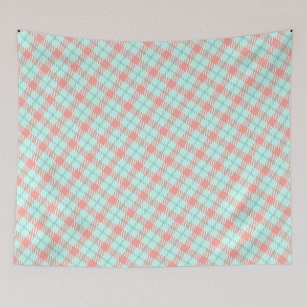 Item preview, Cute Green Plaid Abstract Geometric Shape Pattern designed and sold by RoyalStarsPatts.